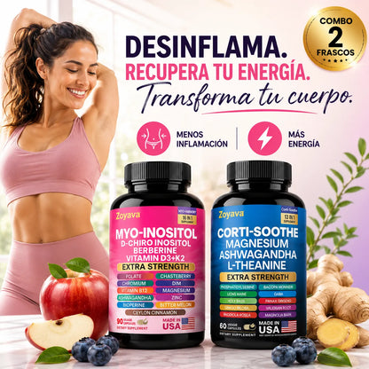 Combo Metabolic™ Apoyo diario para abdomen, energía y bienestar femenino