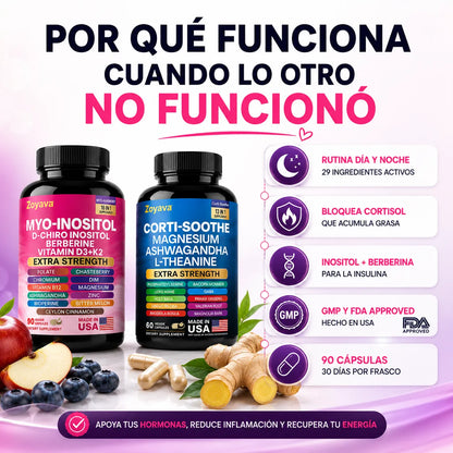 Combo Metabolic™ Apoyo diario para abdomen, energía y bienestar femenino